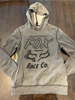 FOX Race Co. Women’s Gray Pullover Hoodie Sweatshirt
